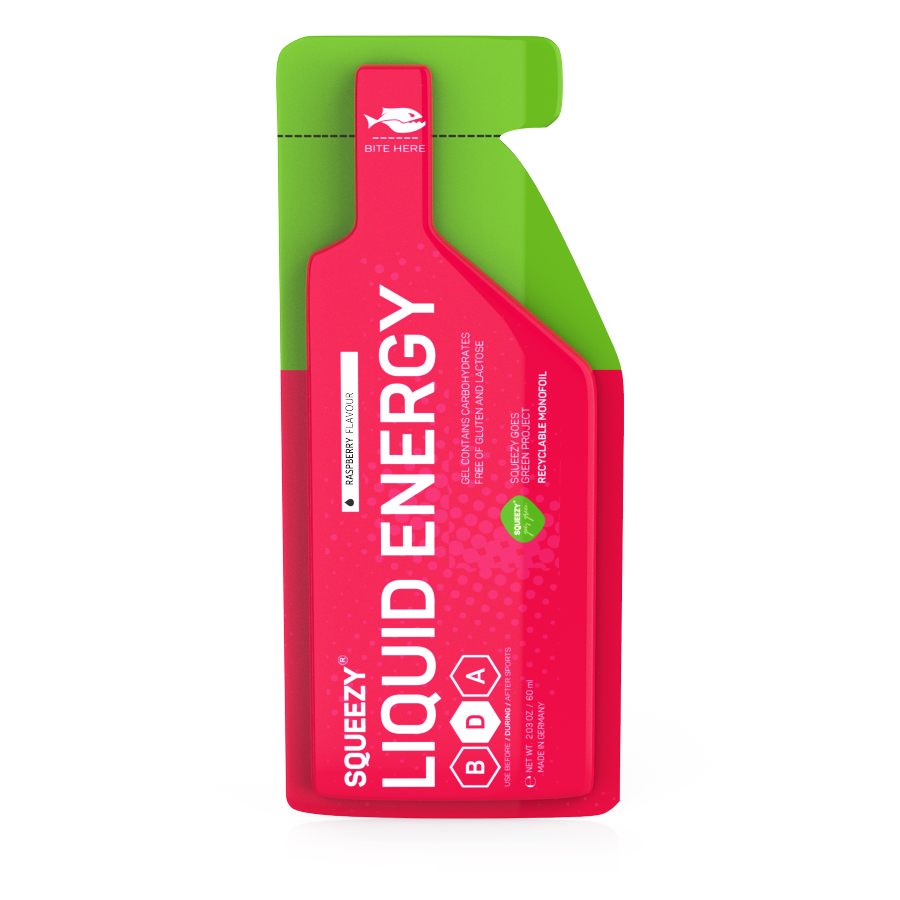 squeezy LIQUID ENERGY RASPBERRY volt drink gel